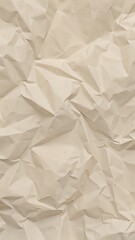 Obraz premium Crumpled Paper Texture with Soft Beige Tones and Subtle Folds for Minimal Posters