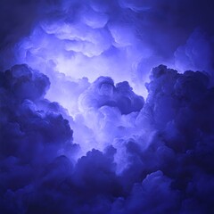 Majestic Purple Cloudscape Dramatic Sky Abstract Art