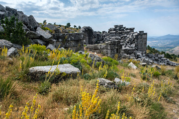 Ruins of a building in the ancient city of Sagalassos in Aglasun district of Burdur province in...