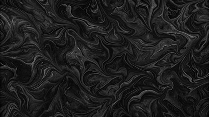 Black Texture with Glossy Marbling Patterns for High-End Stationery