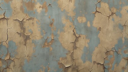 Fototapeta premium Wall Texture with Cracked Plaster and Peeling Paint for Grunge Posters