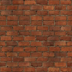 Obraz premium Brick Texture with Chipped Mortar and Worn Edges for Distressed Posters