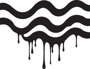 A large blob of black ink splatters, radiating outwards.