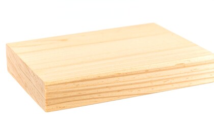Light-colored rectangular wood block