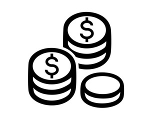 money icon 52 : dollar, icon, button, money, symbol, sign, currency, business, finance, cash, coins, financial