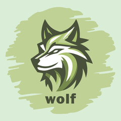 Bold wolf vector graphic, for company symbol, t-shirt design and other business, vector illustration
