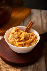 Chongos Zamoranos. A Mexican dessert made from curdled milk prepared with syrup and cinnamon, it has a consistency similar to that of a soft, sweet cheese. They are homemade and also available canned.