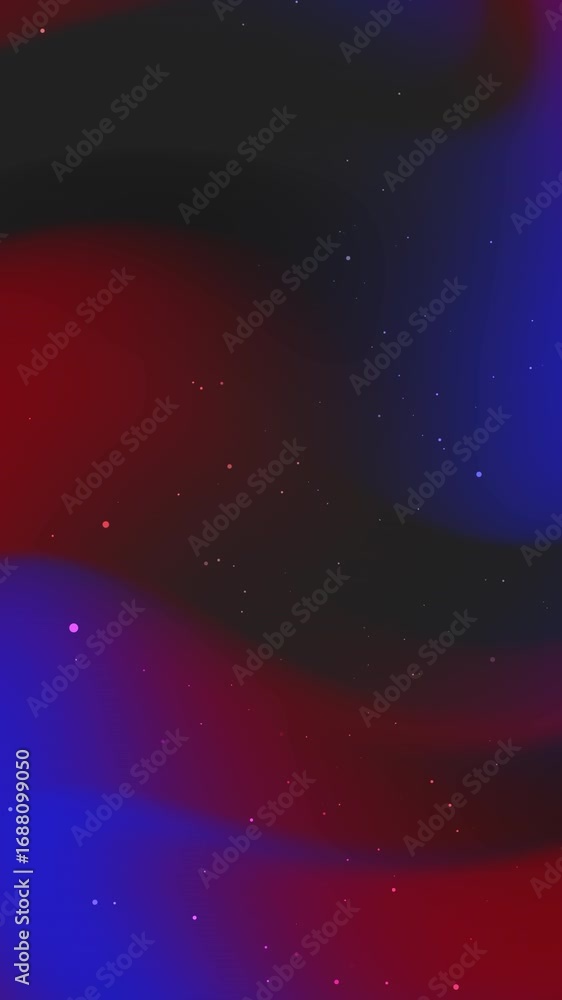 Aufkleber abstract gradient flowing background animation with sparkling star dust particles