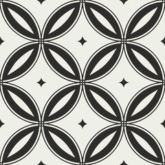 Fototapeta premium Seamless pattern, floral pattern, geometric shape vector illustration
