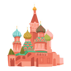 Iconic Moscow landmark with vibrant domes, a symbol of Russian culture and travel