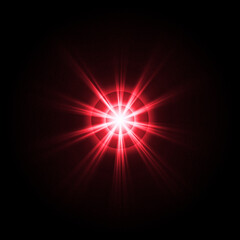 Radiant Red Light Flare
