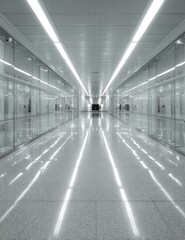 Obraz premium Neo-Tokyo Transit Lumina Corridor