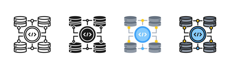 Version Control Icon Pack In Multiple Styles