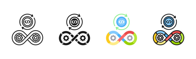 Continuous Testing Icon Pack In Multiple Styles