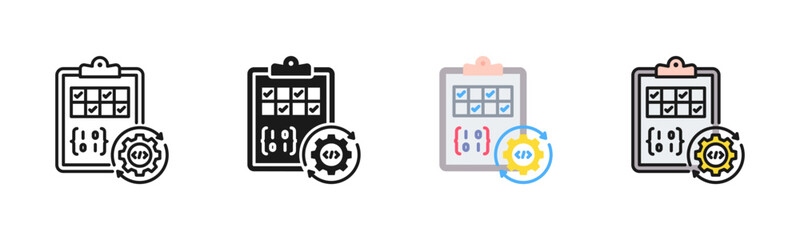 Job Matrix Icon Pack In Multiple Styles