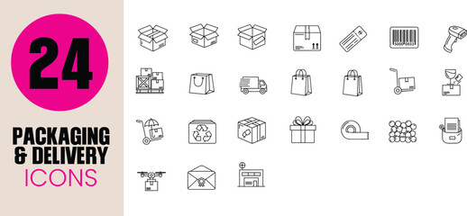 Packaging & Delivery Icons