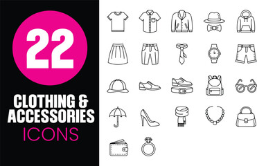 Clothing & Accessories Icons