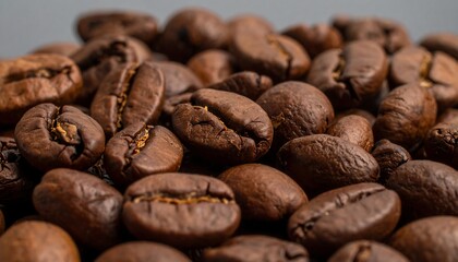 Fototapeta premium Close-up of roasted coffee beans (1)