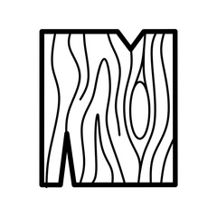 Wood icon design 