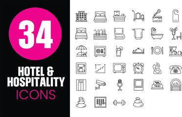 Hotel & Hospitality Icons