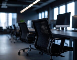 An empty conference room