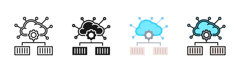 Obraz premium Provisioning Icon Pack In Multiple Styles