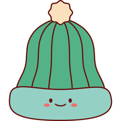 Naklejka premium Cozy Beanie Vector Set for Autumn