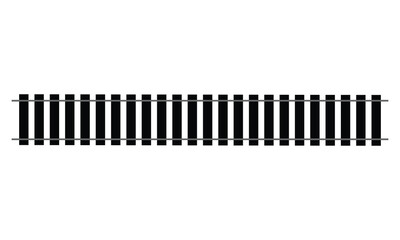 Railway train track vector route. rail pattern curve railroad path icon. vector illustration. eps 10 .