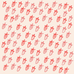 Make a Professional Strawberry Pattern Vector