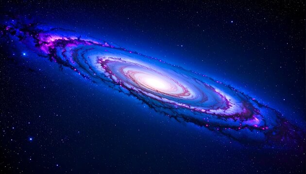 A vibrant spiral galaxy in deep space (1)