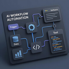 AI Workflow Automation Diagram Board