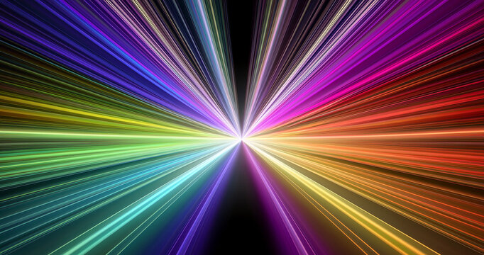 Overlays, overlay, light transition, effects sunlight, lens flare, lights leaks. High-quality stock image of sunrays, multicolor flare glow isolated on black background for design. Generative AI
