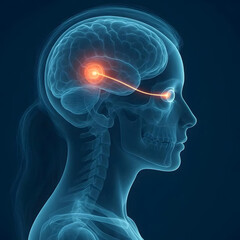 Digital Human Head with Brain Activity