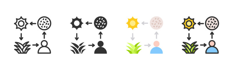 Symbiosis Icon Pack In Multiple Styles