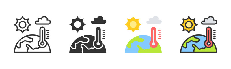 Climate Icon Pack In Multiple Styles