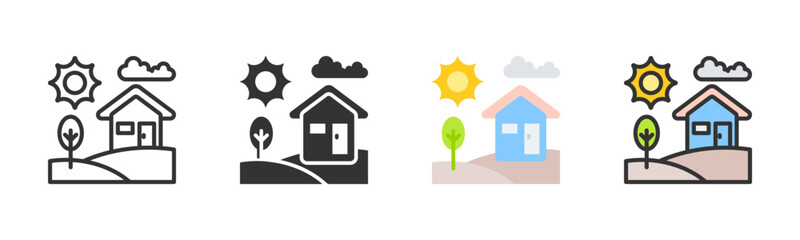 House Icon Pack In Multiple Styles