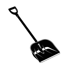 shovel vector illustration