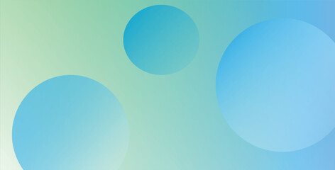 Abstract Spheres in Gradient Blue and Green