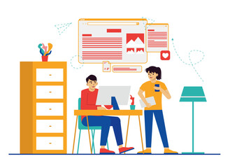 Business Team Work Illustration 