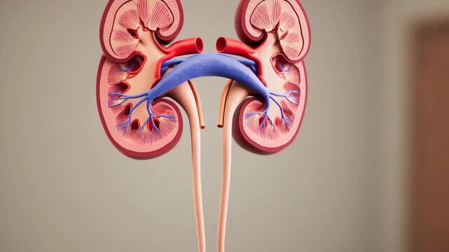 Kidney anatomical model
