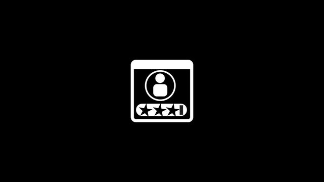 Animated Employee Icon 4K stock video