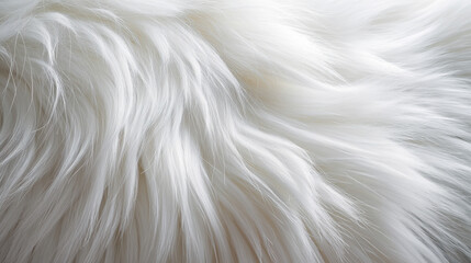 犬の白い毛のアップ写真