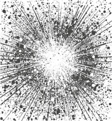 Obraz premium Abstract radial burst design with speckled texture