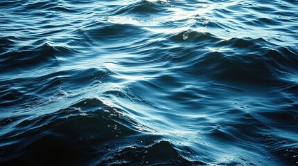 Blue Ocean Waves Texture.