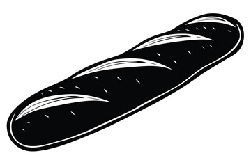 baguette bread vector art
