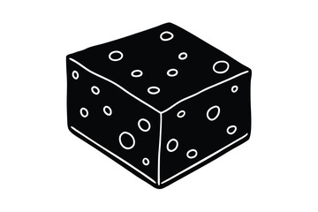cheese block vector art