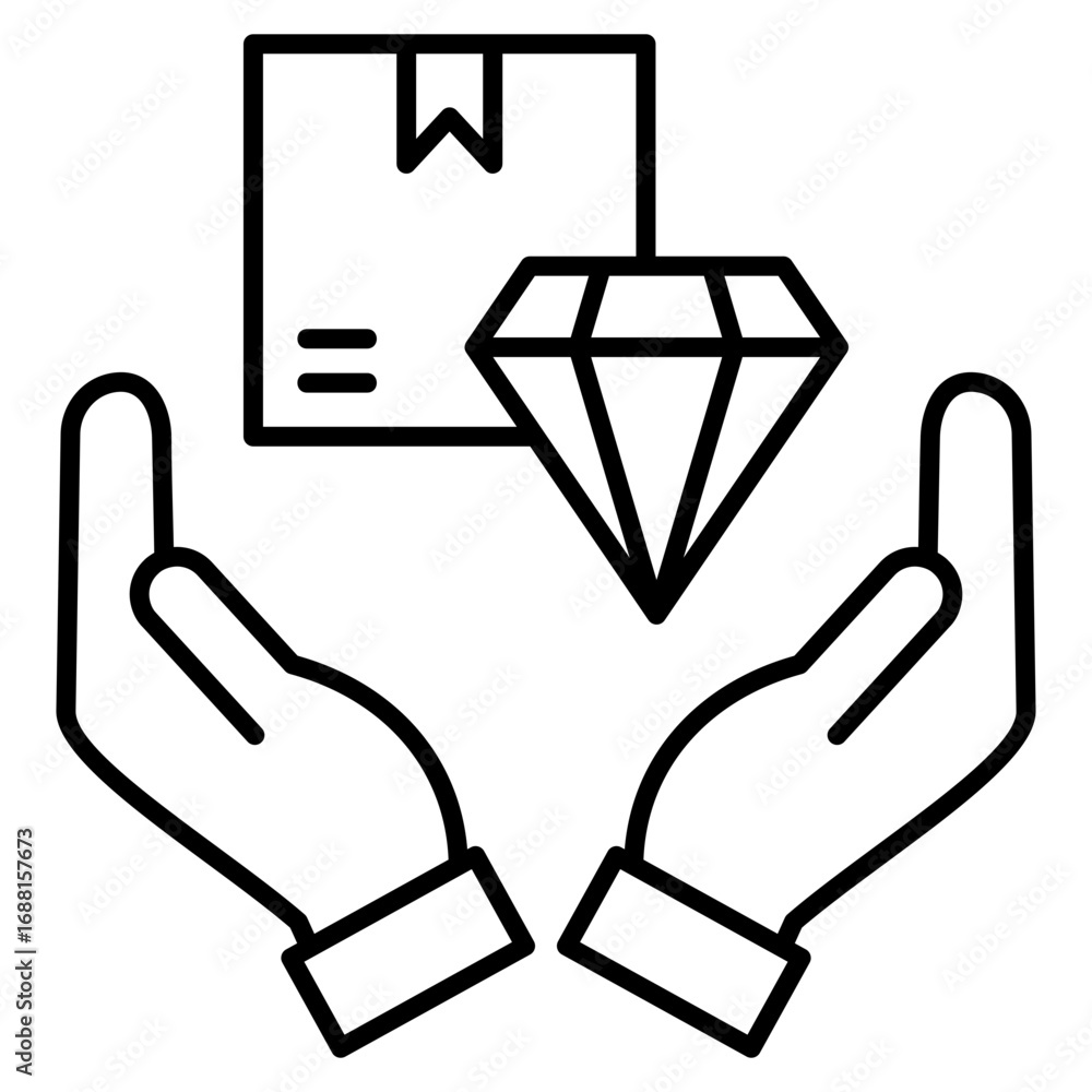 Poster value proposition icon element for design