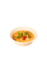 Thai Red Curry Bowl with Fresh Basil & Vegetables