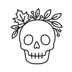 Halloween Line Icons Spooky Cozy