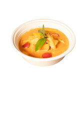 Thai Red Curry Bowl: Chicken, Pineapple, Basil Garnish